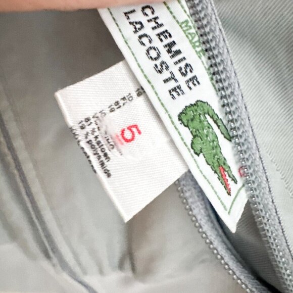 Vintage Lacoste MAde in France Plaid Plain Reversible Bomber Jacket - Picture 4 of 9